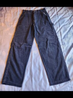 Women’s Wide-Leg Corduroy Jeans in Dark Gray
